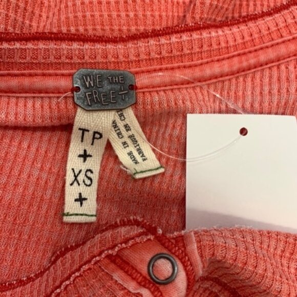 Free People We the Free Kai Henley Red - Picture 5 of 6